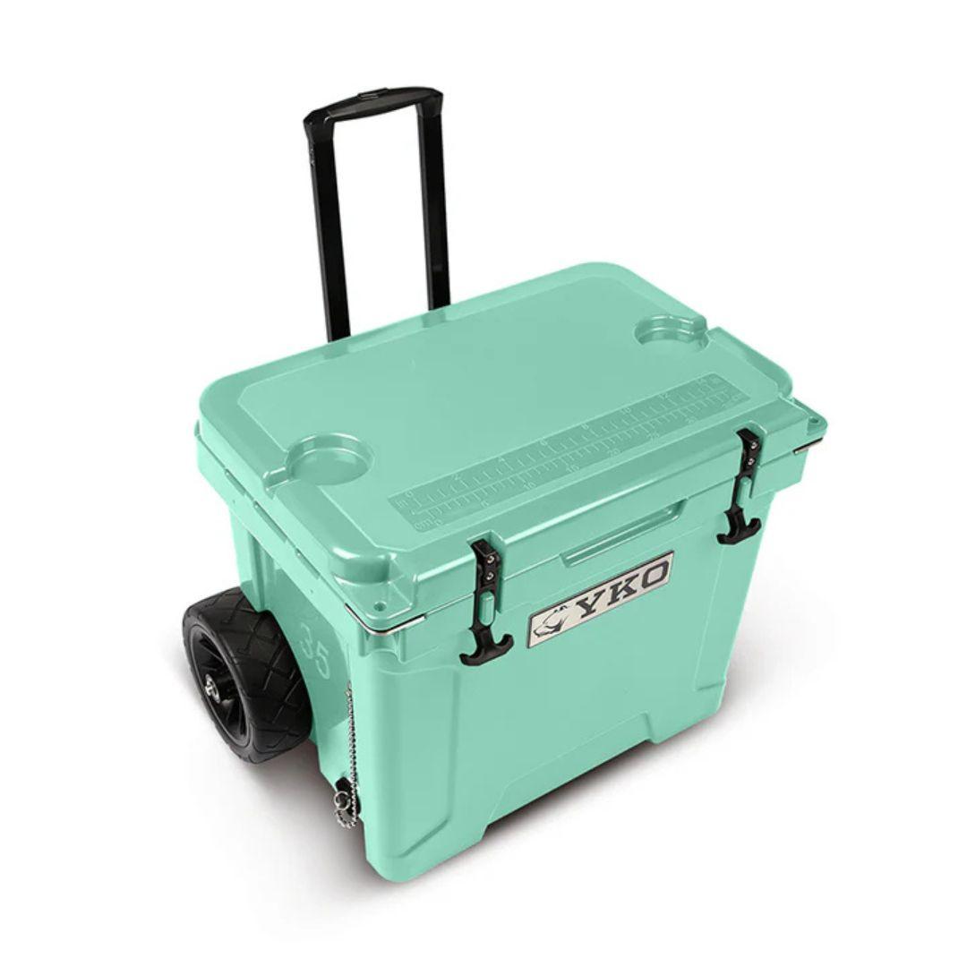 Yukon Outfitters 35qt Party Wagon Wheeled Cooler - Seafoam